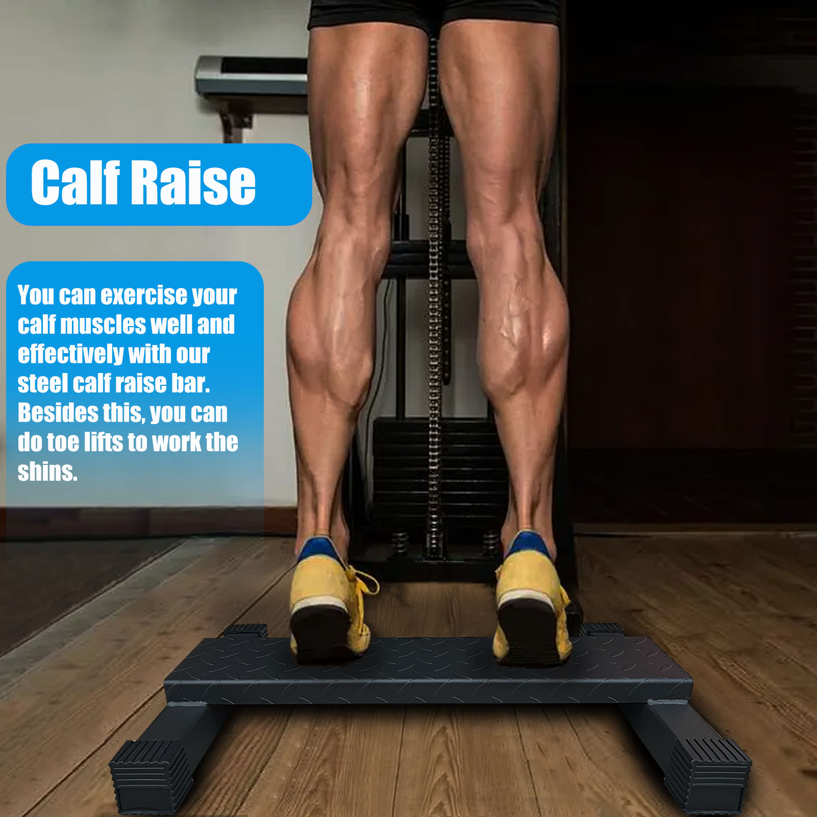 Home Gym Training Program - Home Gym Steel Calf Raise Bar