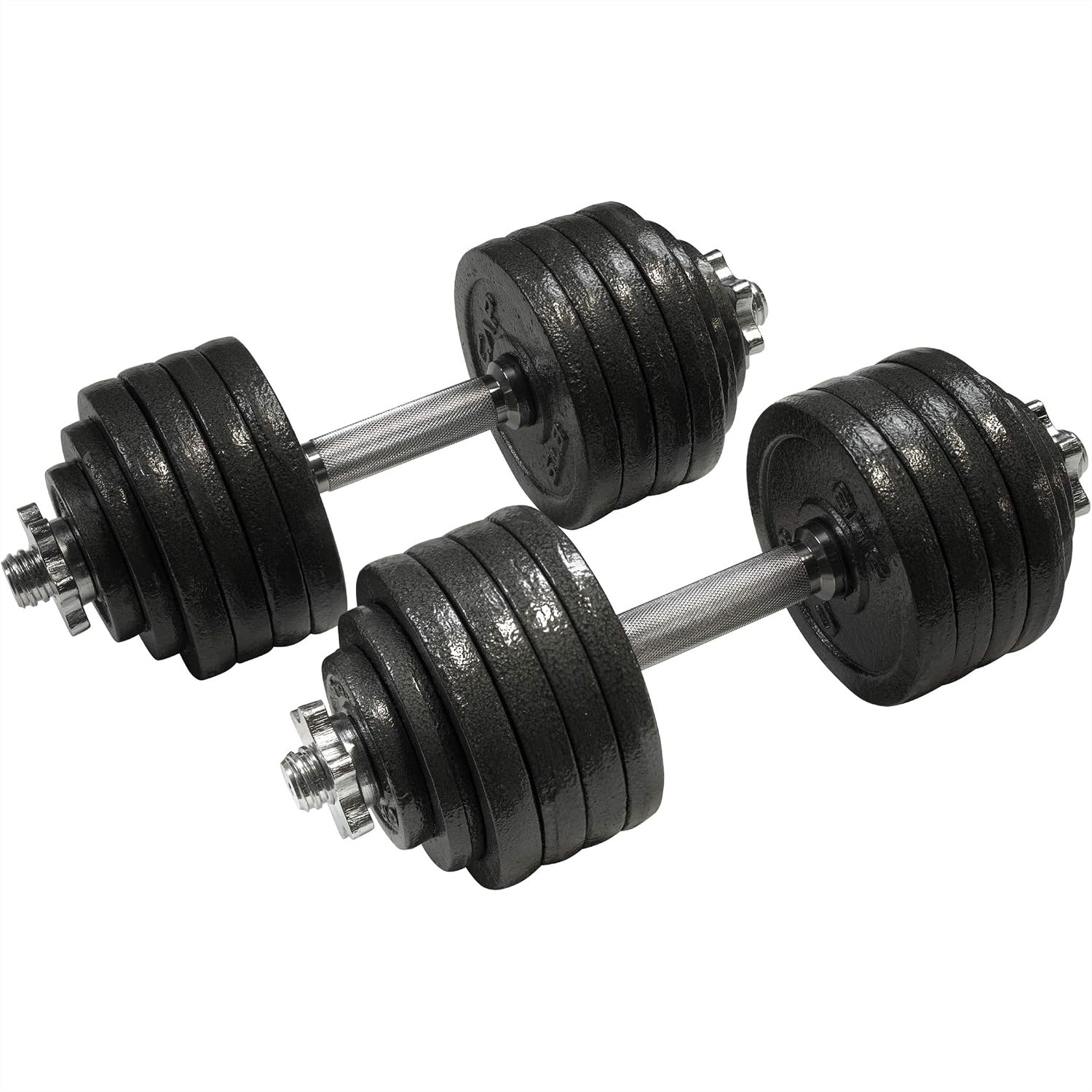 Home Gym Set - Adjustable Dumbbell Set 105lbs Cast Iron