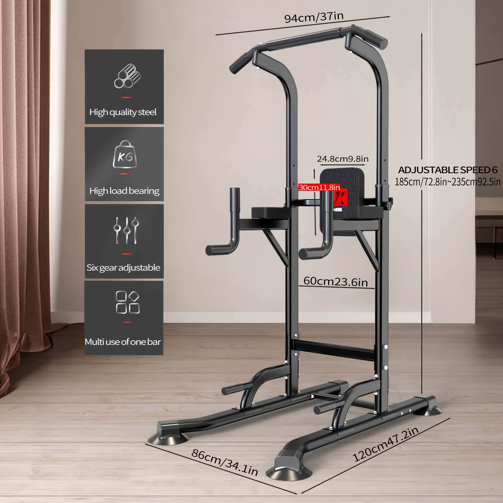 Djustable Height Power Tower D - огляд і ціна Home Gym Multi