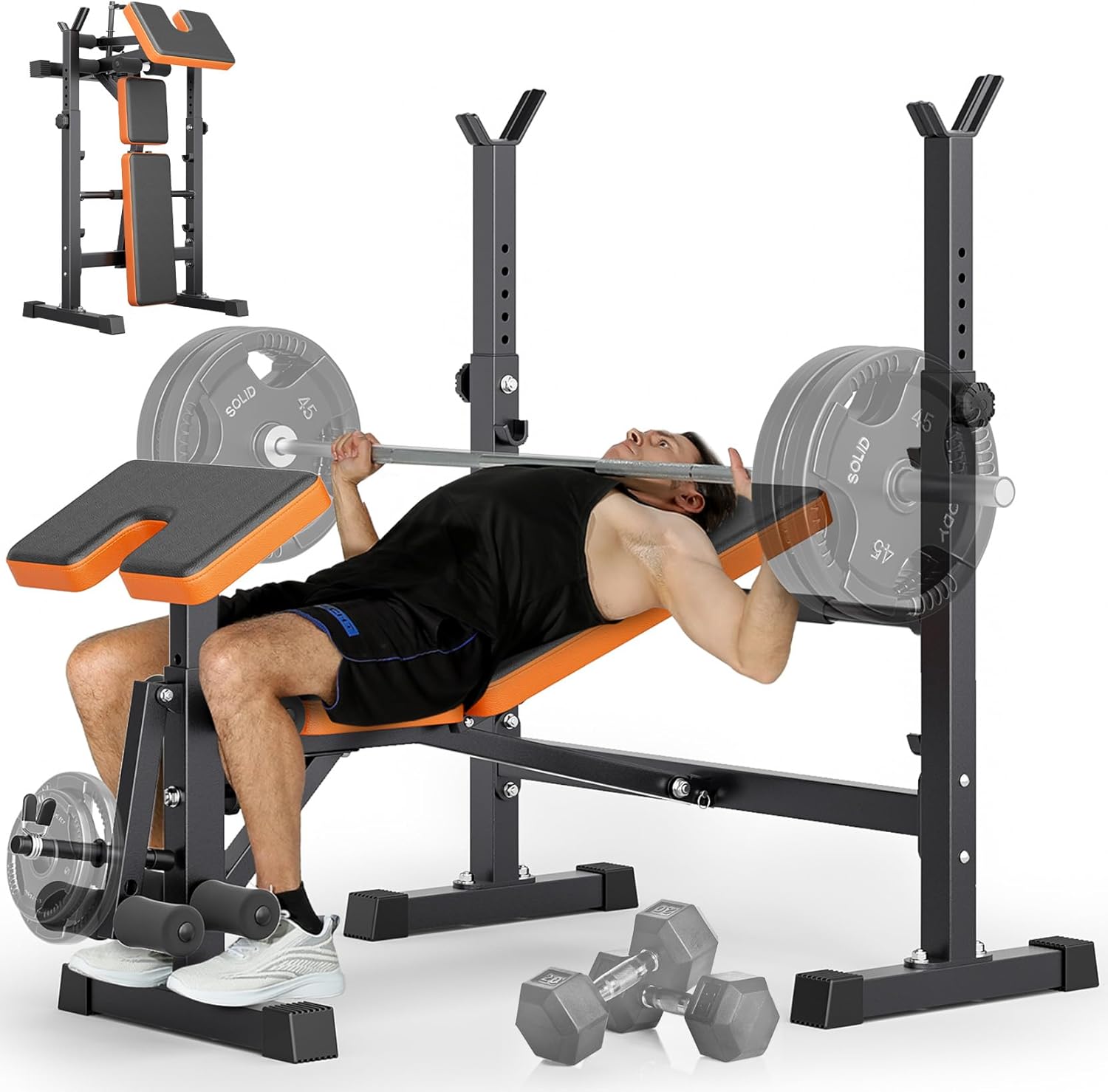 6-in-1 Space Saving Weight Ben - огляд і ціна Home Gym Set
