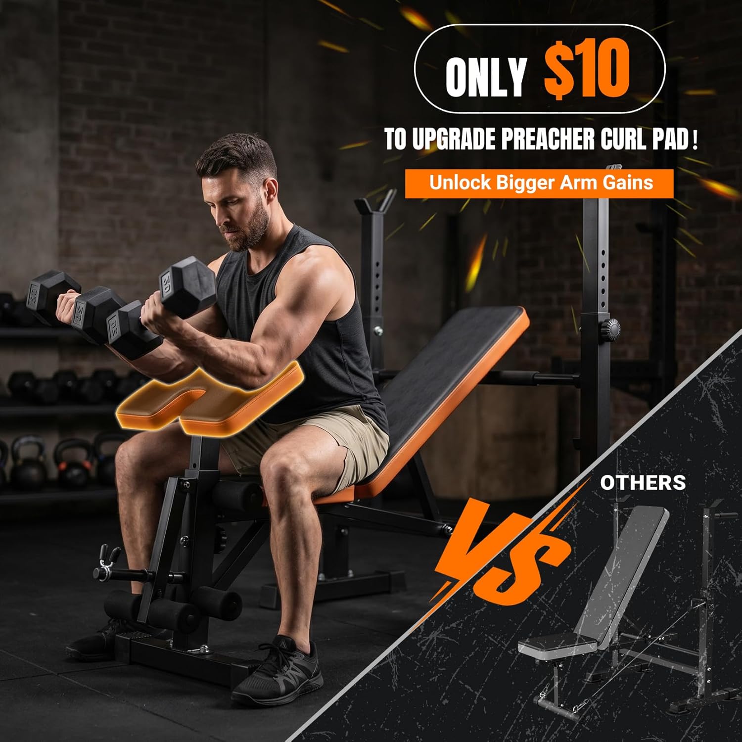 6-in-1 Space Saving Weight Ben - огляд і ціна Home Gym Set