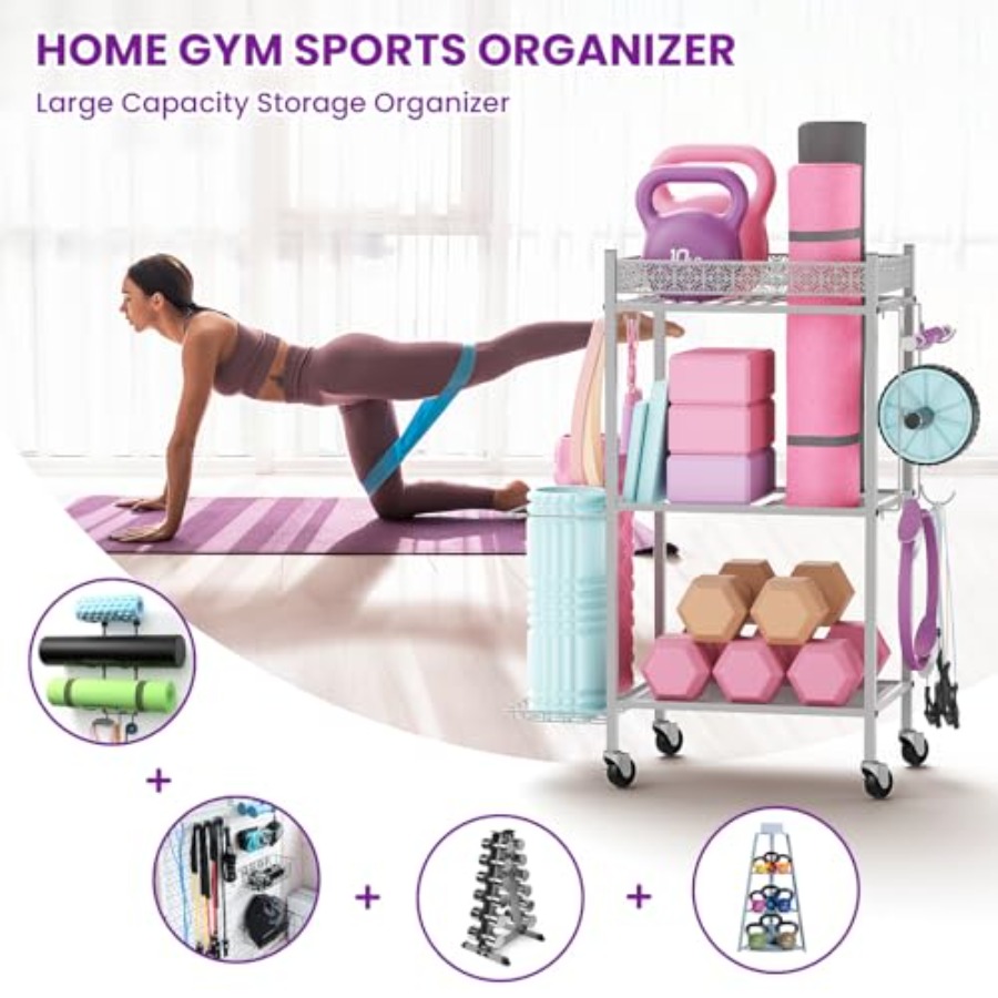Yoga Mat Storage Rack Home Gym - огляд і ціна Home Gym Yoga Mat Storage