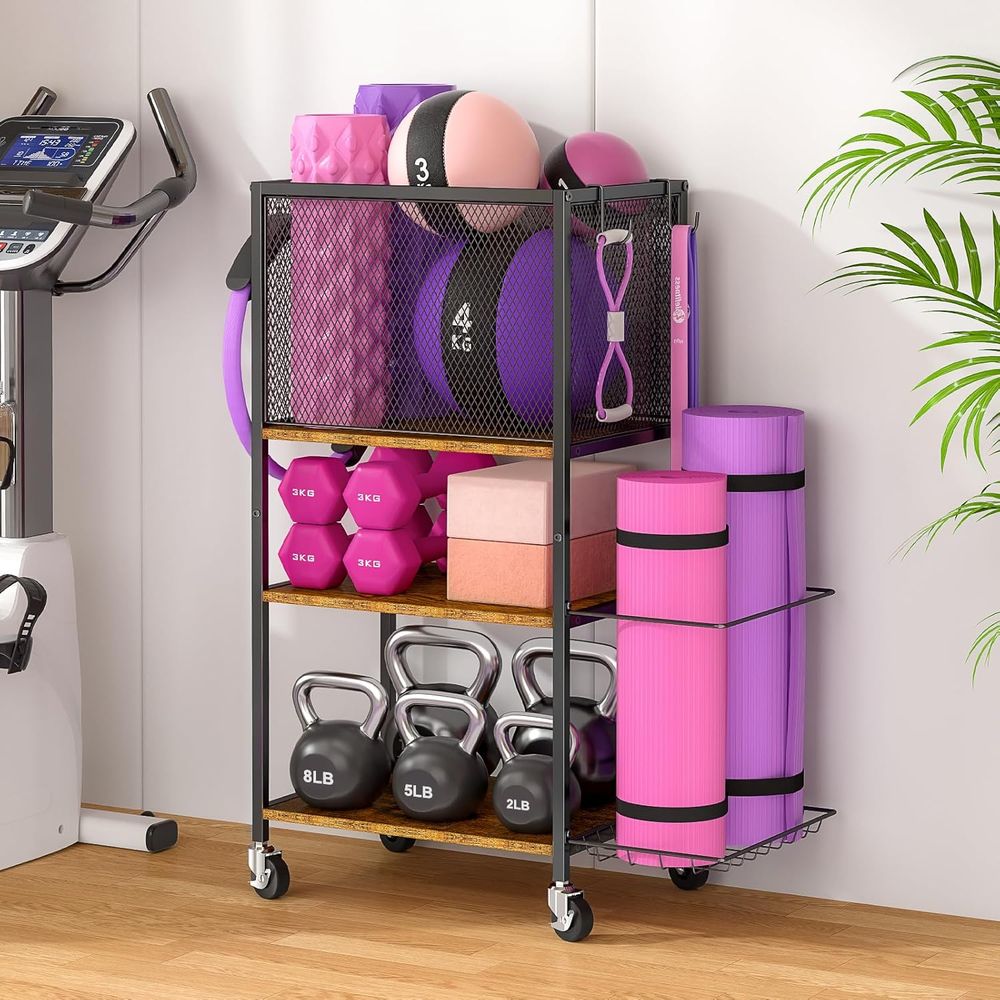 Yoga Mat Storage Holder, Home  - огляд і ціна Home Gym Yoga Mat Storage