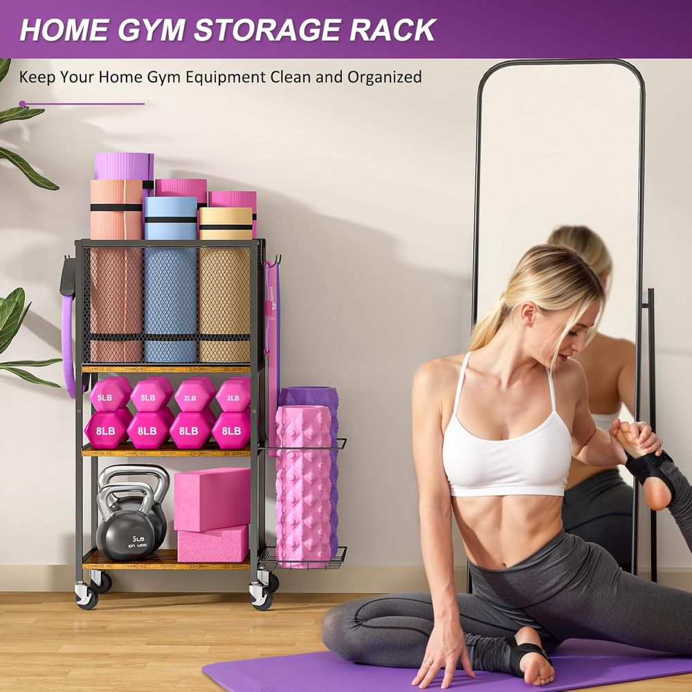 Yoga Mat Storage Holder, Home  - огляд і ціна Home Gym Yoga Mat Storage