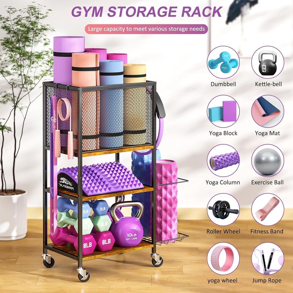 Yoga Mat Storage Holder, Home  - огляд і ціна Home Gym Yoga Mat Storage