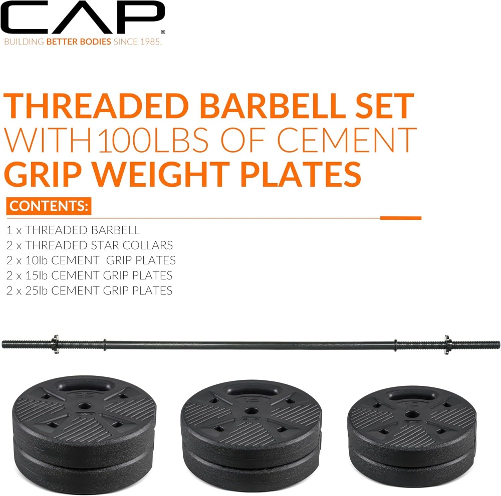 CAP Threaded Barbell Set with  - огляд і ціна Home Gym Set