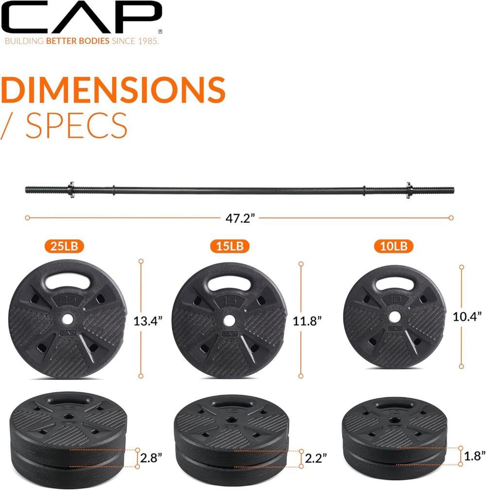 CAP Threaded Barbell Set with  - огляд і ціна Home Gym Set