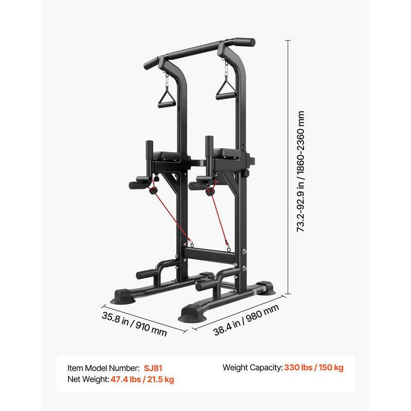 Pull Up Bar, 330 LBS Power Tow - огляд і ціна Pull Up Bar Tower