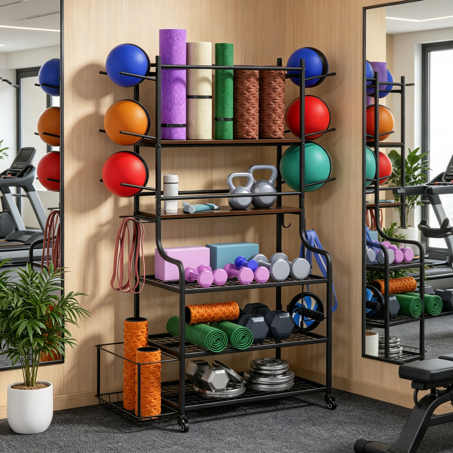 Yoga Mat Storage Rack Home Gym - огляд і ціна Home Gym Yoga Mat Storage