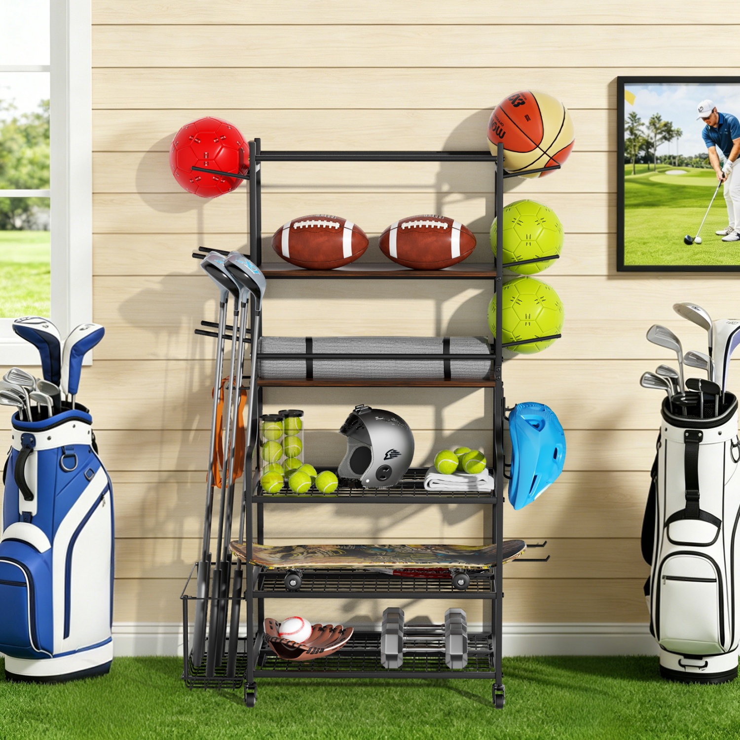 Yoga Mat Storage Rack Home Gym - огляд і ціна Home Gym Yoga Mat Storage