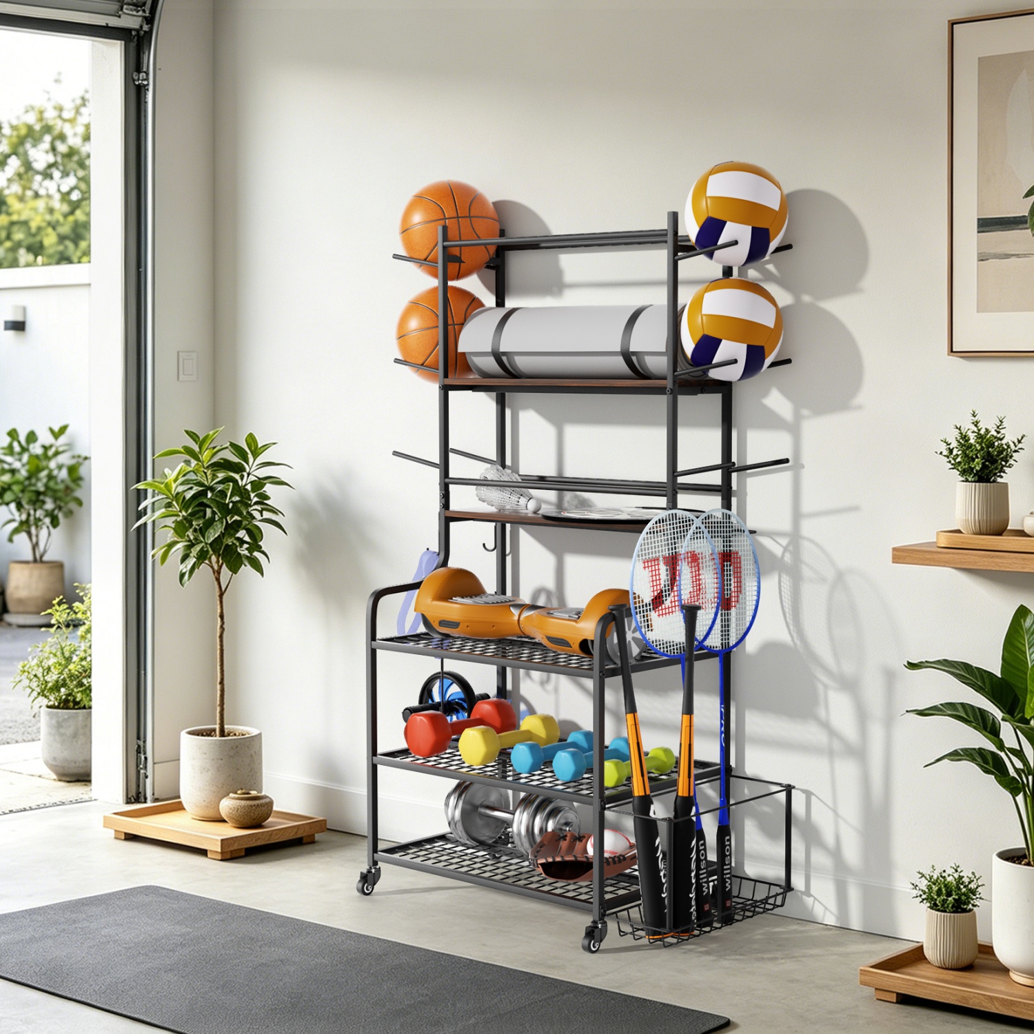 Yoga Mat Storage Rack Home Gym - огляд і ціна Home Gym Yoga Mat Storage