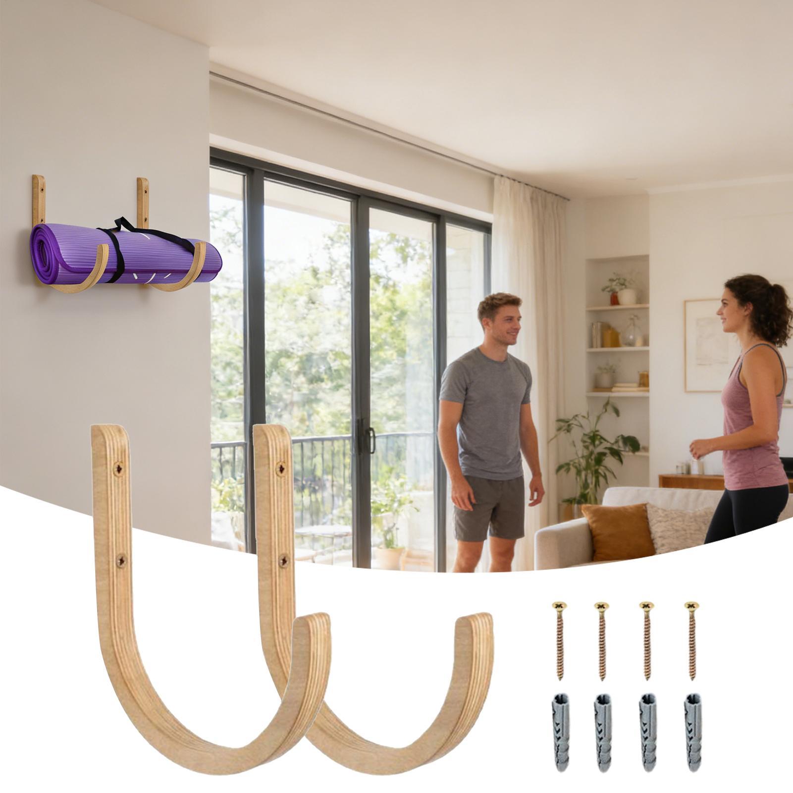 Yoga Mat Organizer 2 Pieces Wo - огляд і ціна Home Gym Yoga Mat Storage
