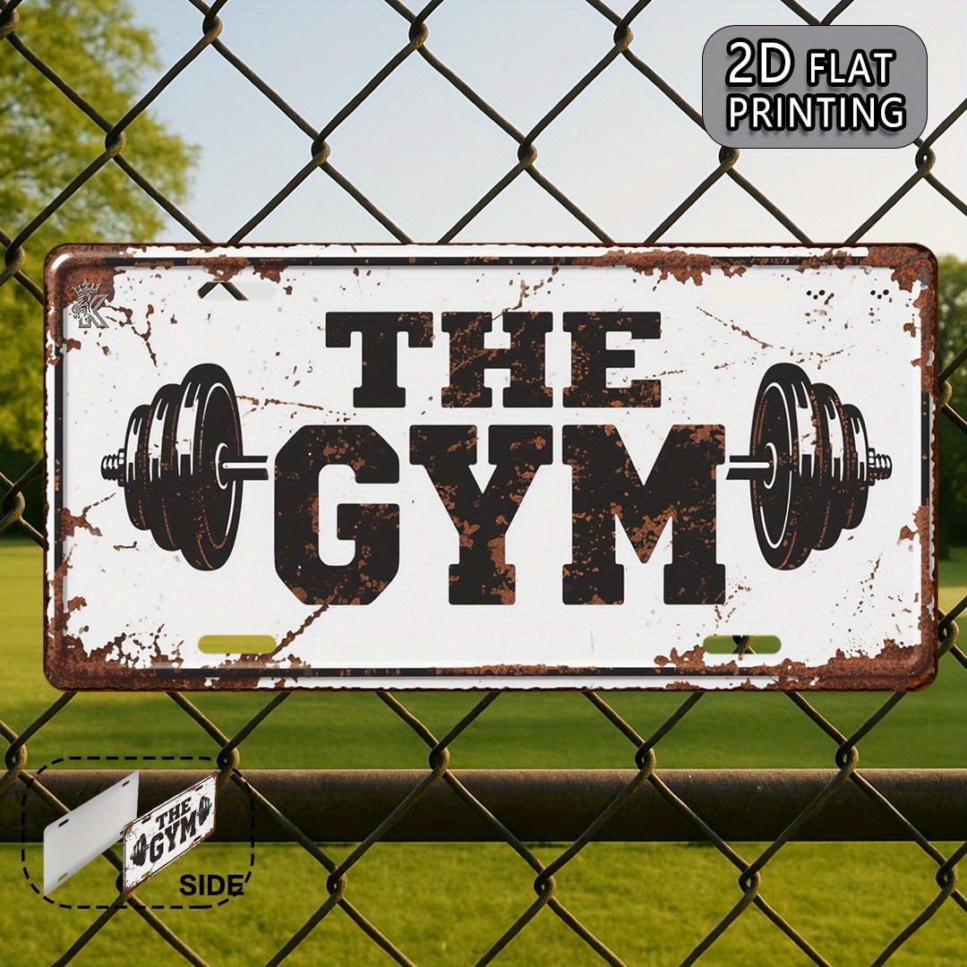 2D Flat, 1pc Vintage Gym Metal - огляд і ціна Home Gym Aesthetic
