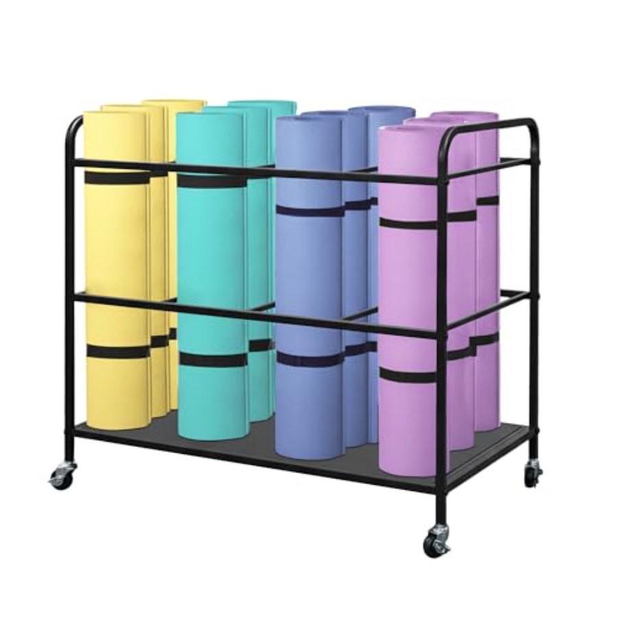 Yoga Mat Rack Storage Basket w - огляд і ціна Home Gym Yoga Mat Storage