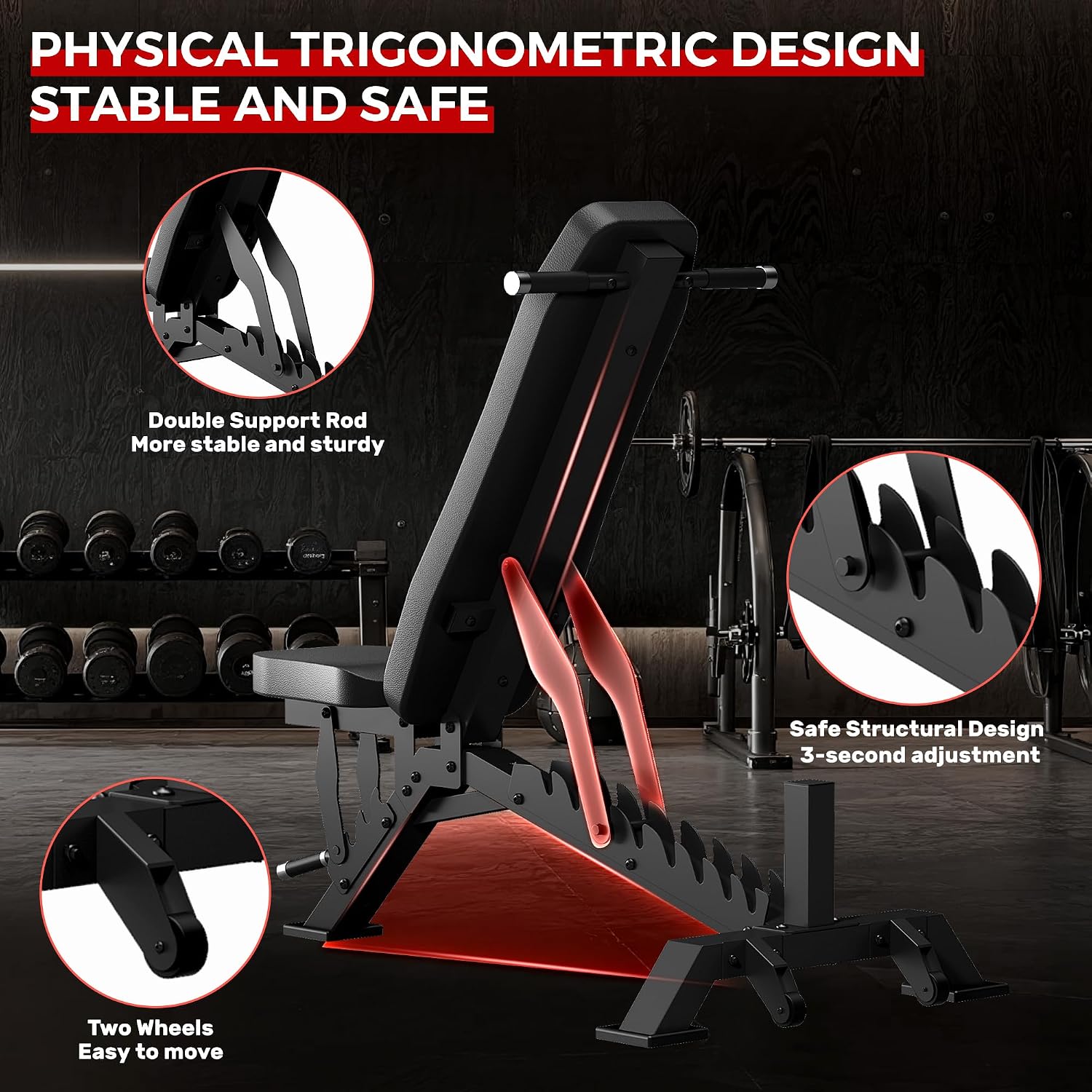 Adjustable Weight Bench 1300LB - огляд і ціна Adjustable Weight Bench
