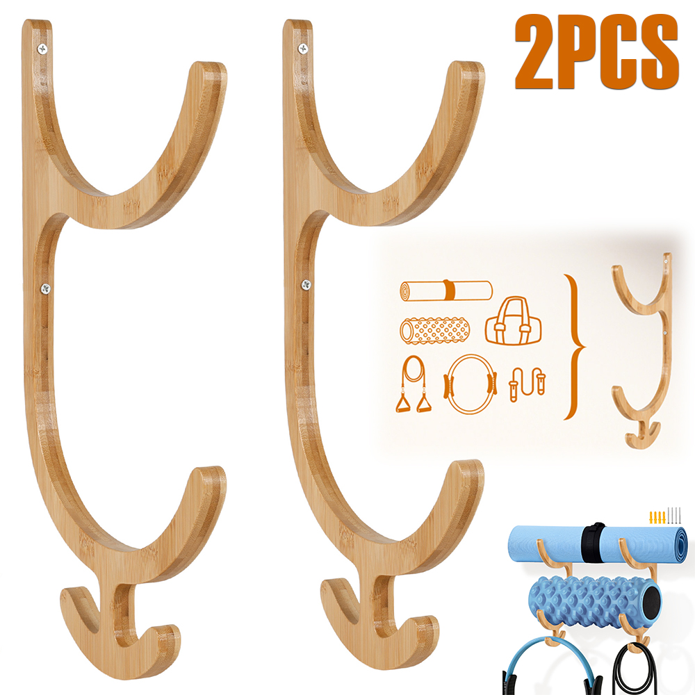 2Pcs Yoga Mat Storage Rack Wal - огляд і ціна Home Gym Yoga Mat Storage