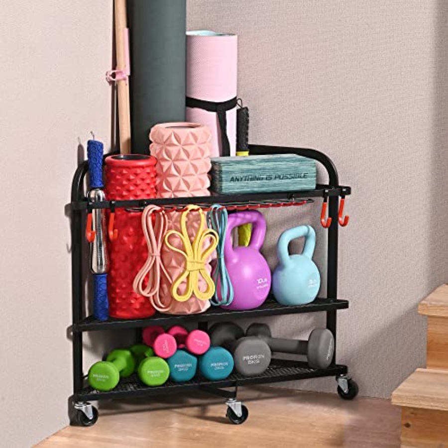 Weight Rack for Dumbbells Home - огляд і ціна Home Gym Yoga Mat Storage