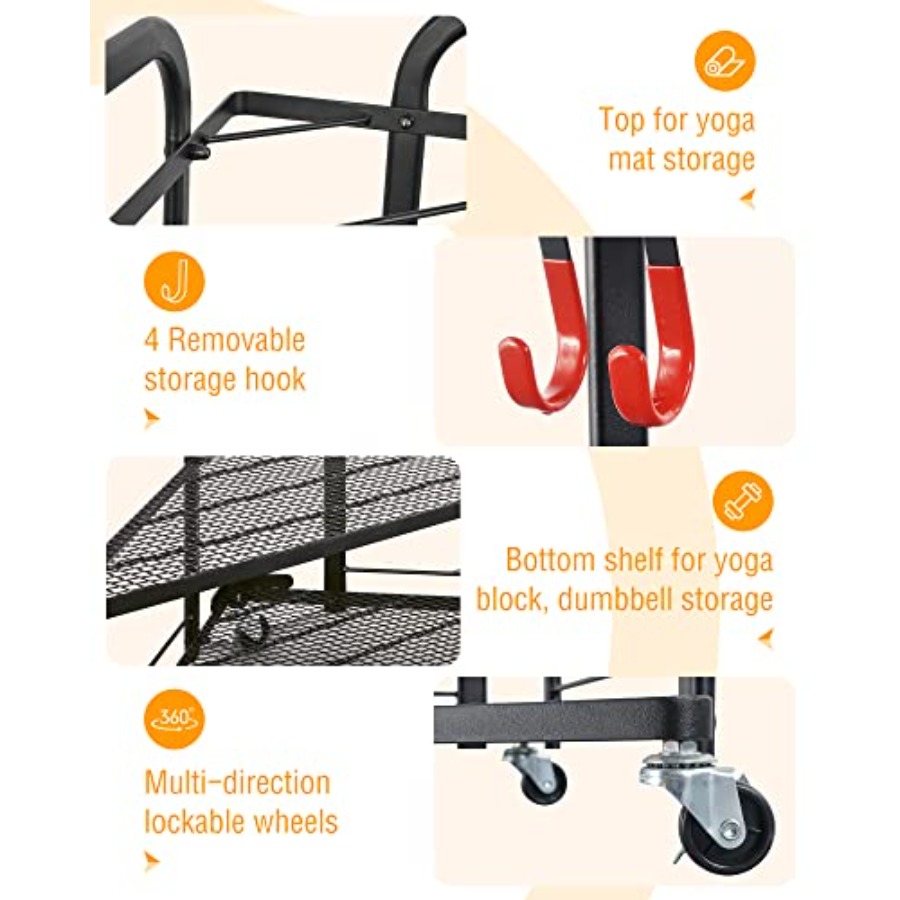 Weight Rack for Dumbbells Home - огляд і ціна Home Gym Yoga Mat Storage