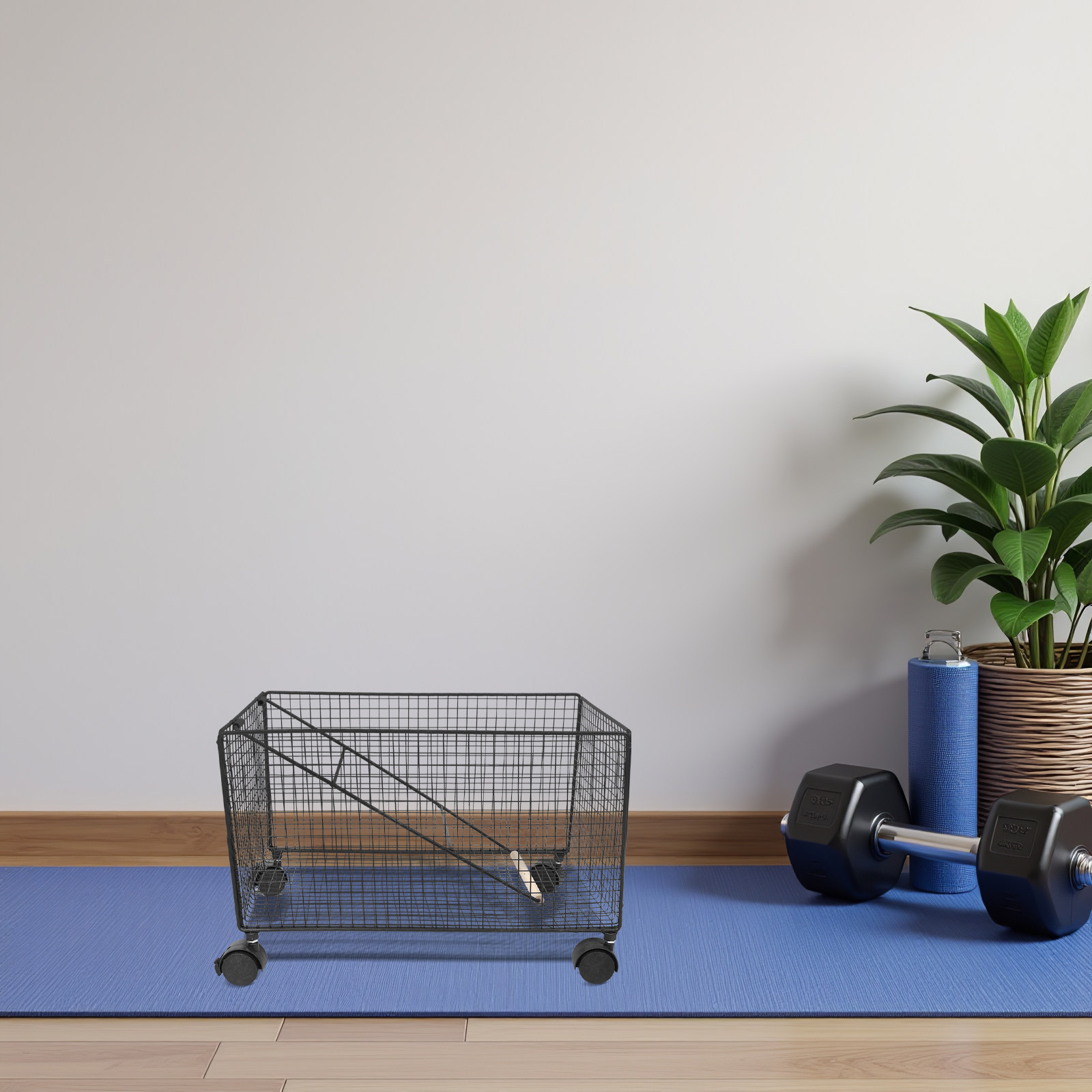 Gym Equipment Rack Organizer w - огляд і ціна Home Gym Yoga Mat Storage