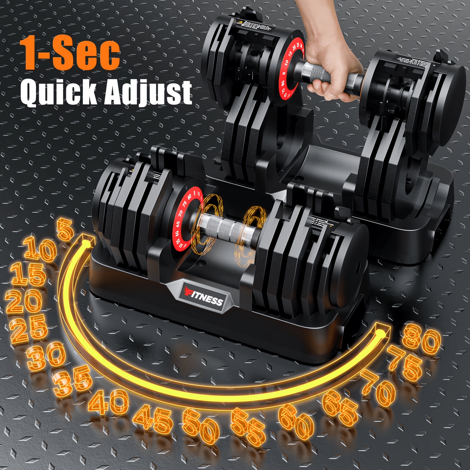 80/55LBS Adjustable Dumbbell S - огляд і ціна Home Gym Second