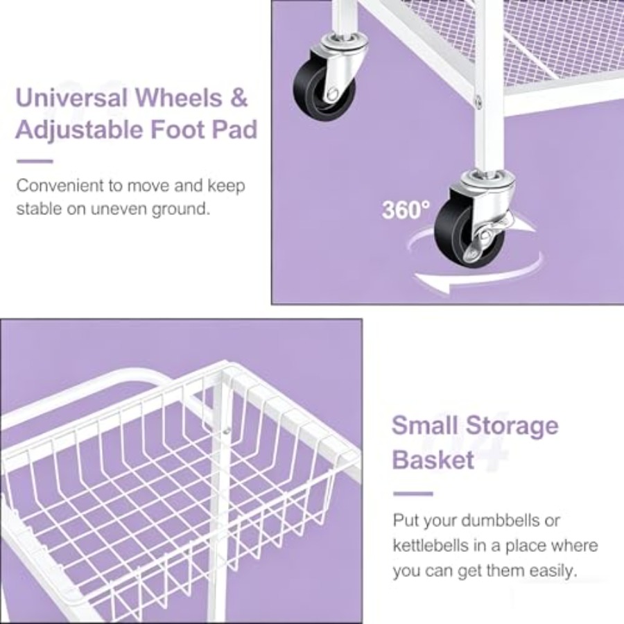 Workout Equipment Storage Rack - огляд і ціна Home Gym Yoga Mat Storage
