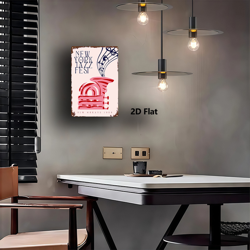 2D Flat, 1pc, Metal Sign, New  - огляд і ціна Home Gym York