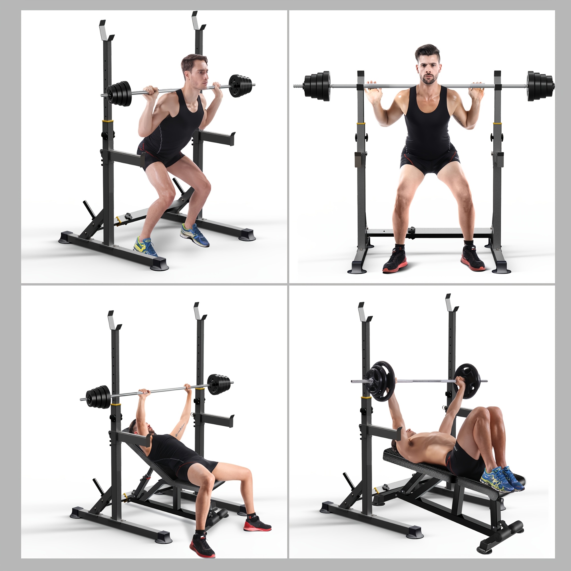 1 Squat Stand With Barbell Wei - огляд і ціна Adjustable Weight Bench
