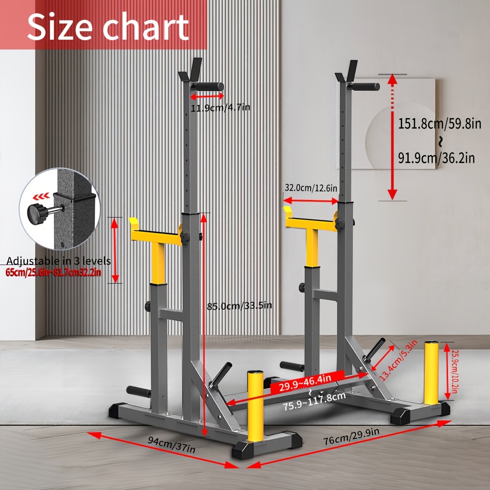 1 Squat Stand With Barbell Wei - огляд і ціна Adjustable Weight Bench