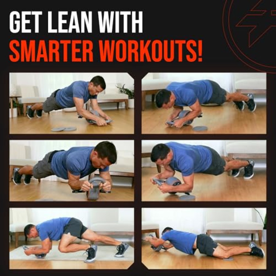 CoreFlex4D Ab Roller Wheel wit - огляд і ціна Home Gym Workout
