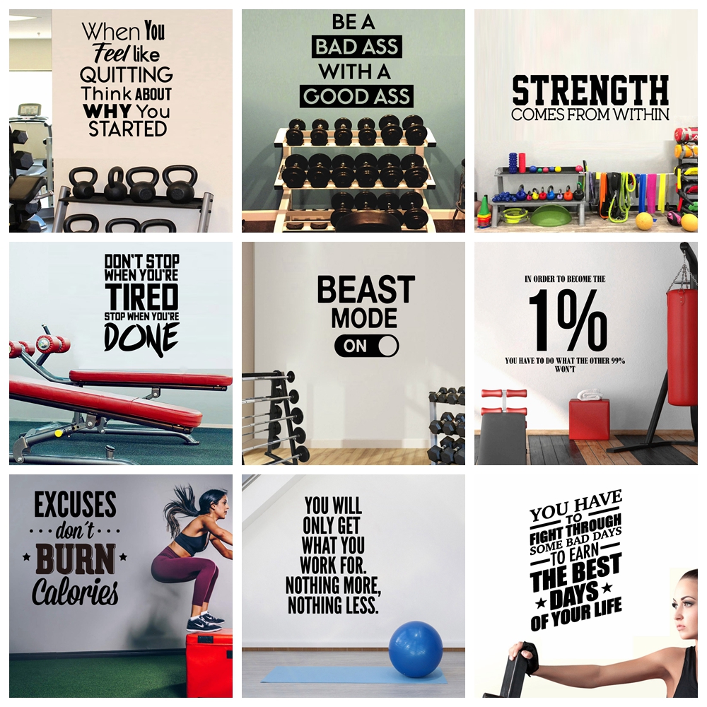 Drop Shipping GYM Wall Art Dec - огляд і ціна Home Gym Aesthetic
