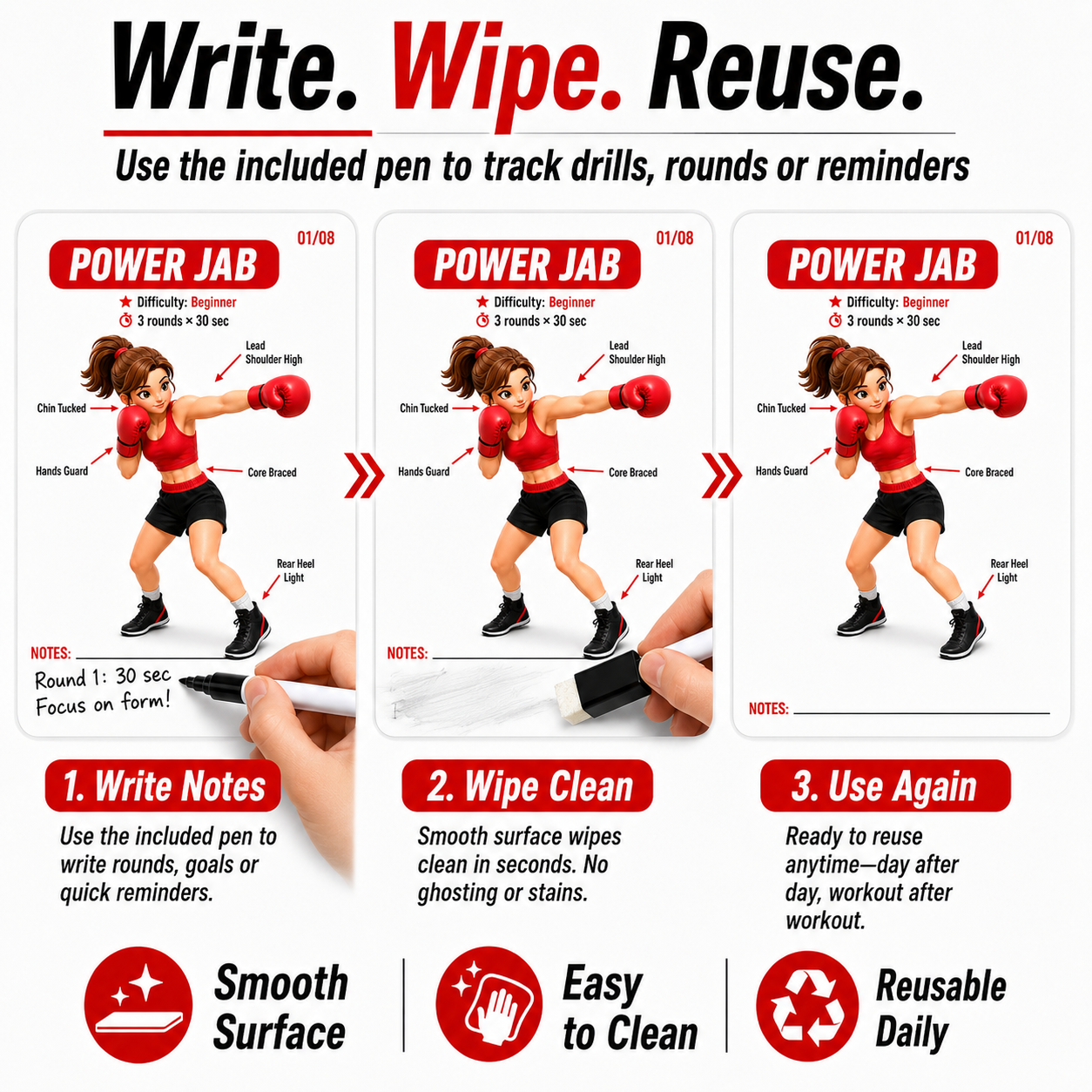 8-Pack Training Guide Stickers - огляд і ціна Home Gym Guide