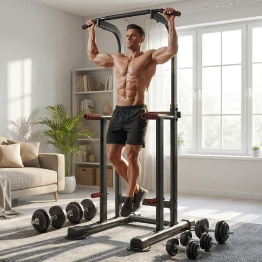 Home gym pull-up bar dip stati - огляд і ціна Pull Up Bar Tower