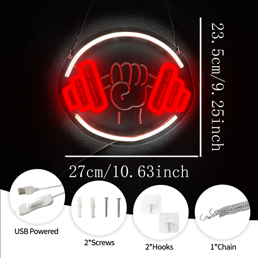 No Pain No Gain Neon Sign for  - огляд і ціна Home Gym Aesthetic