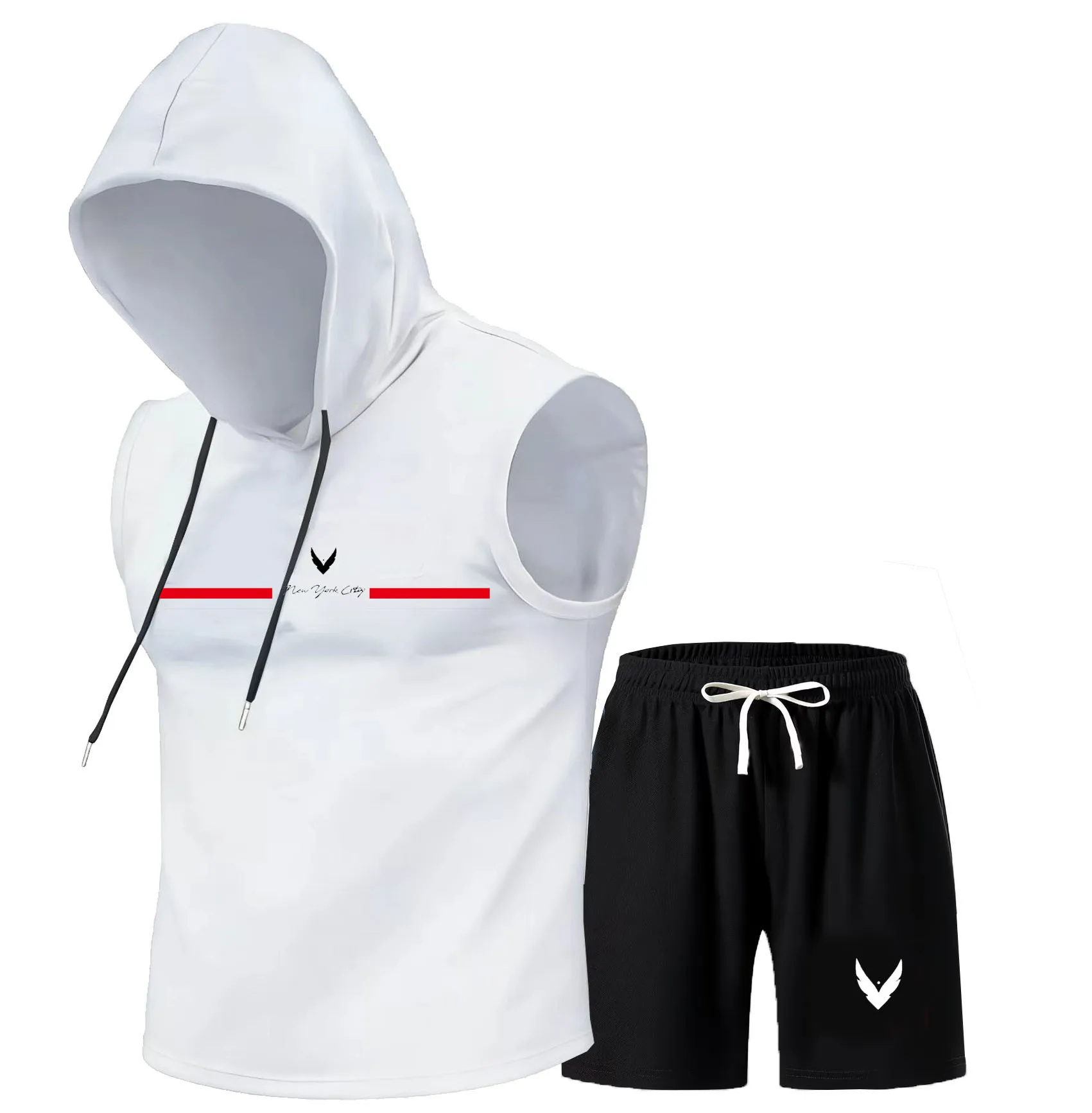 Men's hooded vest set sleevele - огляд і ціна Home Gym Set