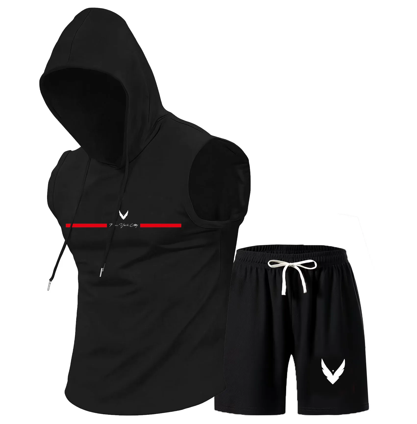 Men's hooded vest set sleevele - огляд і ціна Home Gym Set